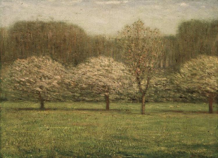 Dwight William Tryon Apple Blossoms Germany oil painting art